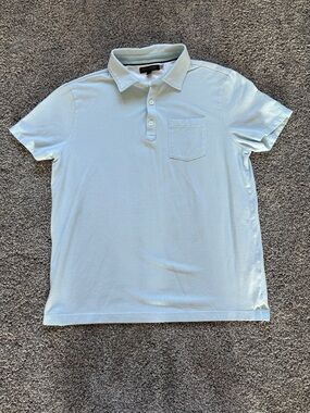 Banana Republic Light Blue Polo Shirt with Chest Pocket